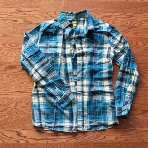 NWOT Cabela's blue plaid shirt